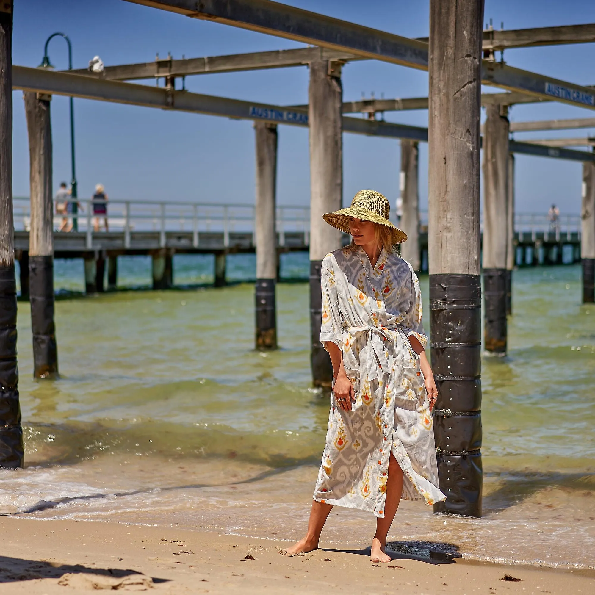 Bata kimono de algodón Forever summer para mujer