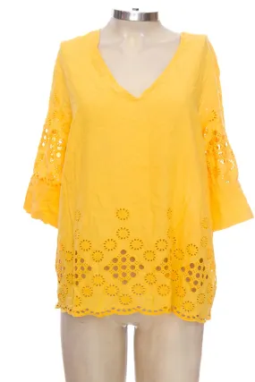 Blusa color Amarillo - Zara