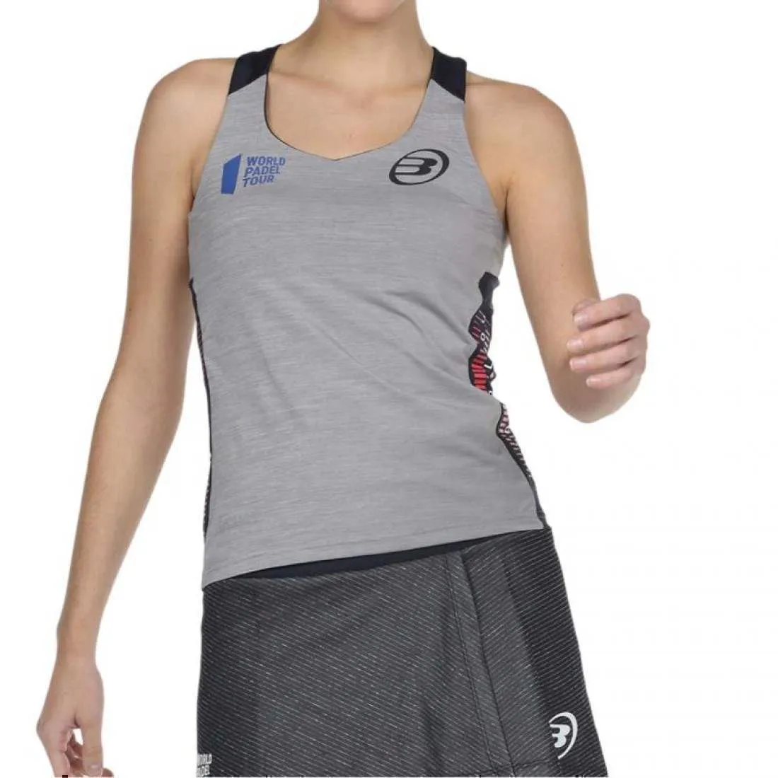 Camiseta Bullpadel WPT Ravolta Gris Medio Vigore | Bullpadel