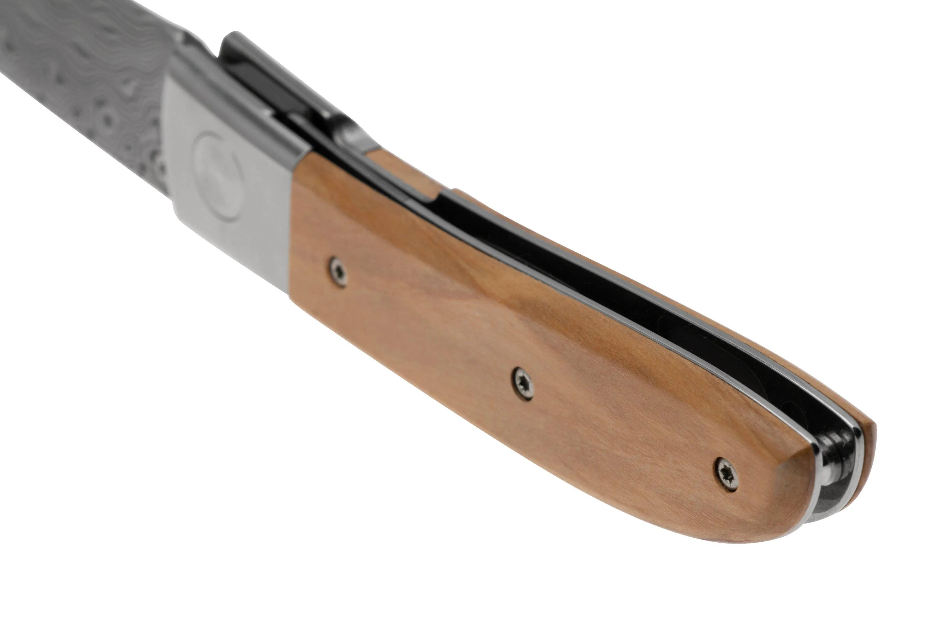 FOX Knives Elite FX-273-DOL Damasteel Super Dense Twist Damascus, Olive Wood, cuchillo de caballero