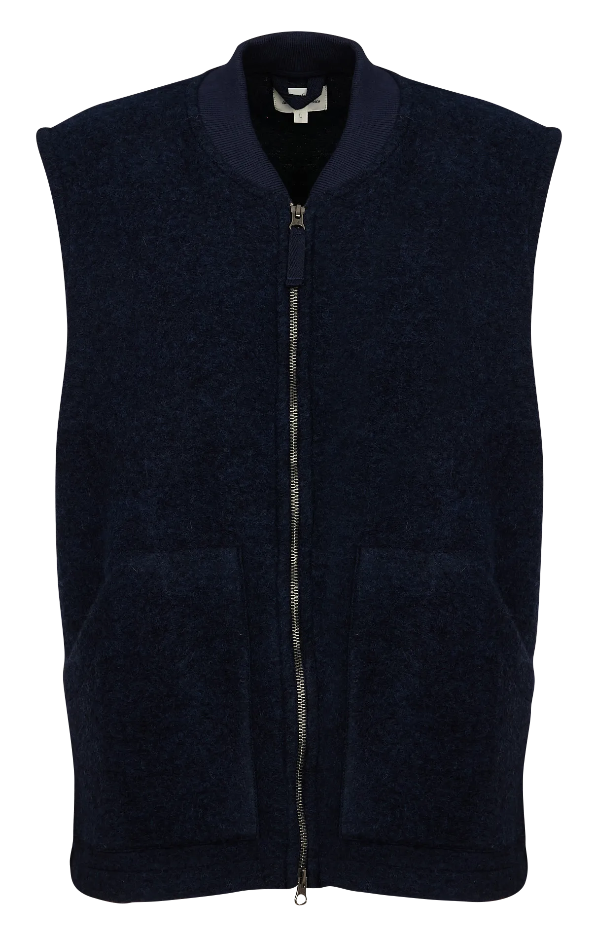 HARTFORD Chaqueta con cuello teddy de lana mezclada en azul