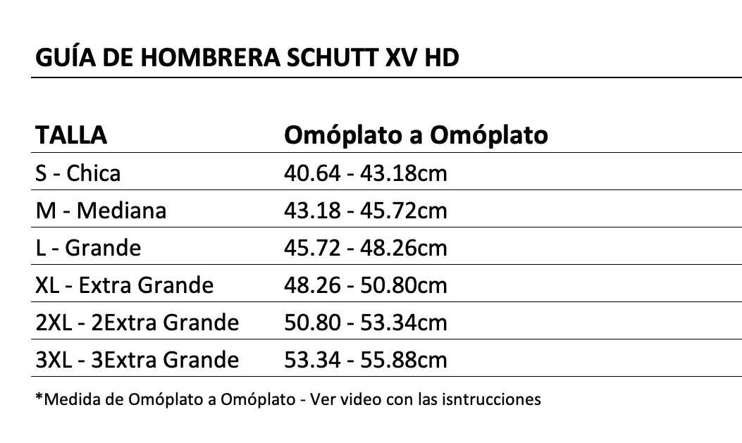 Hombrera Schutt Xv Hd Ap (All Purpose) Gris Adulto