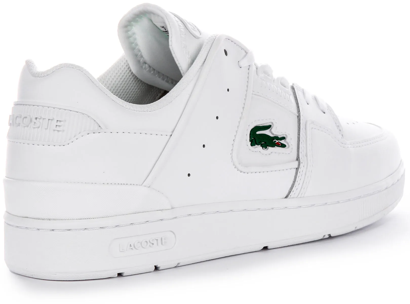 Lacoste Court Cage 0721 1 SMA Zapatillas para hombre en blanco con panel en forma de L