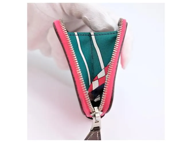 Monedero compacto Azap de Hermès Rosa 