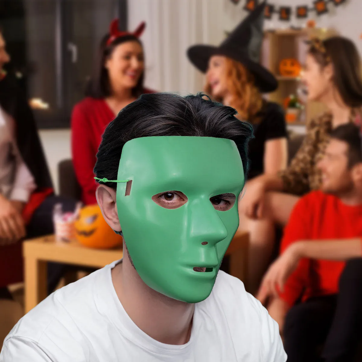 Máscara para Disfraz de Halloween, color Verde