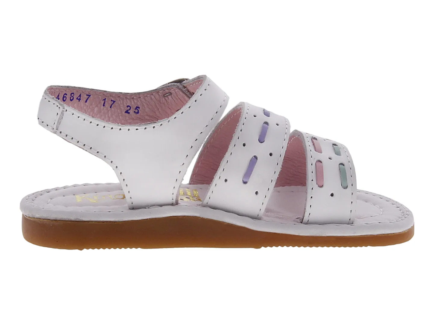 Sandalias Kinder 6072 Blanco Para Niña