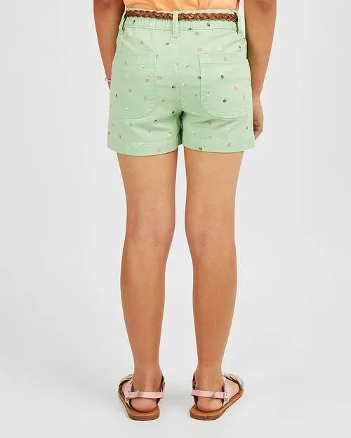 Short Niña Naira Print Verde Paraíso