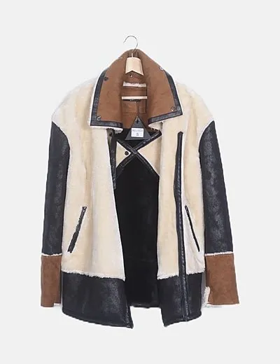 TPN Chaquetón pelo bicolor ribete polipel