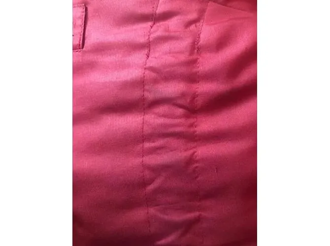 YVES SAINT LAURENT Abrigos T.fr 40 Piel Burdeos 