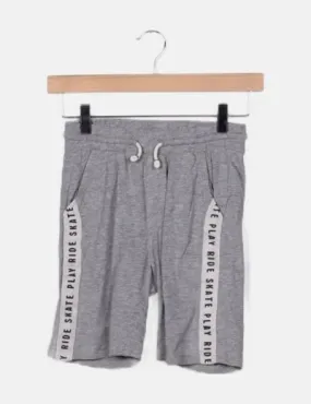 Zara Bermuda gris felpa